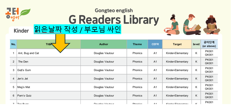 [공터영어 반송센터] 2026년 공터영어 필수 PLUS Homework e-Library Book Report 본문 이미지